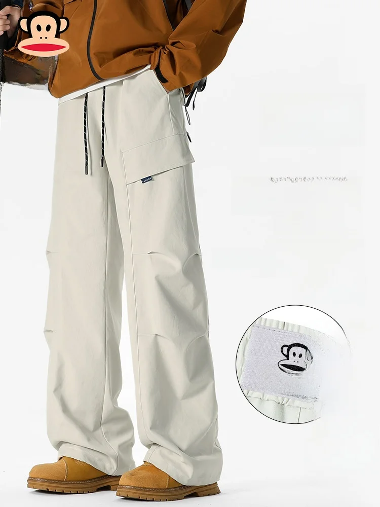 

PaulFrank Outdoor Workwear Pants Men's Autumn New American Straight Leg Fce Lined Loose Casual Trousers