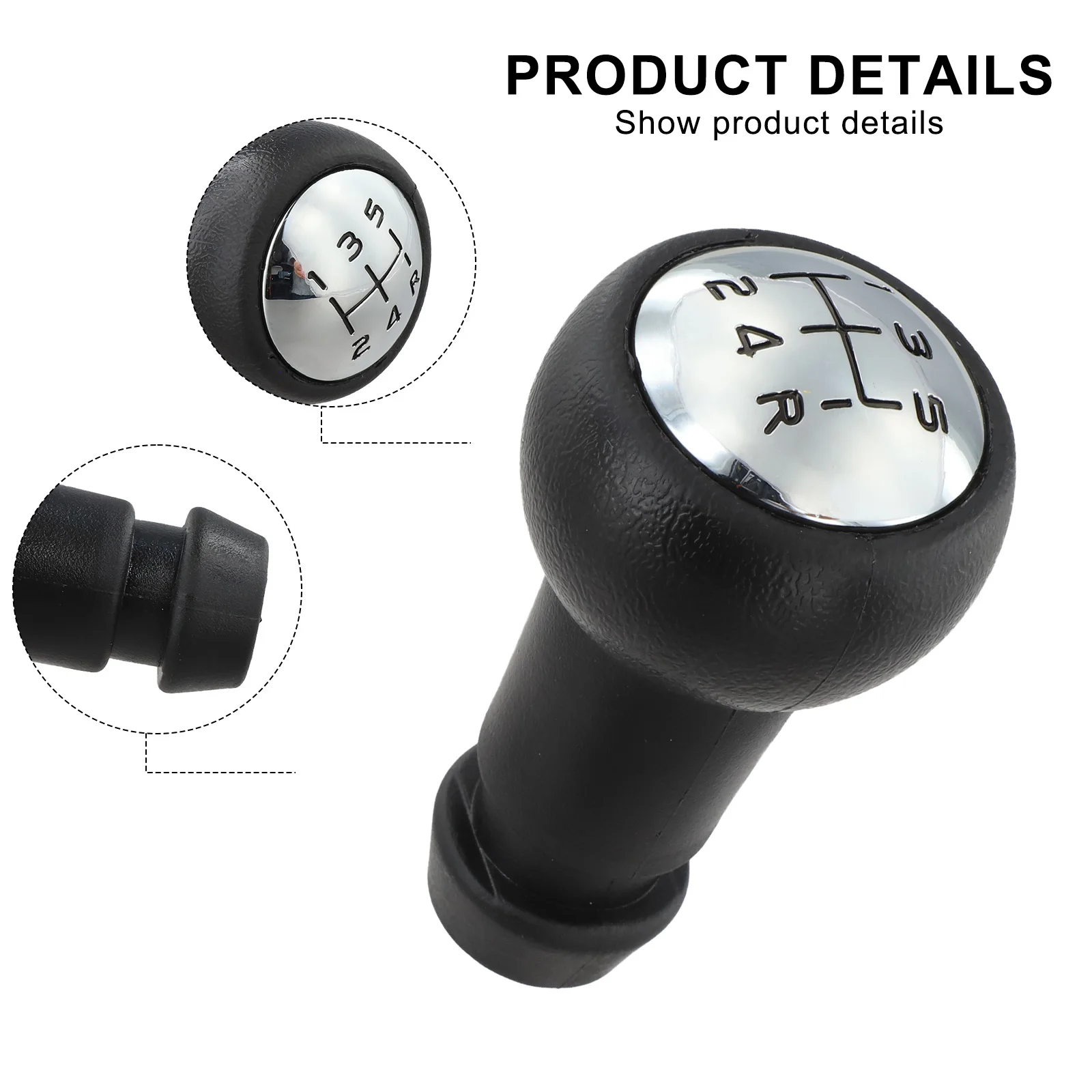 Compatible Shift Knob 5 Speed Shift Lever Knob Car Interior Upgrade Easy Installation Shift Knob Easy Installation