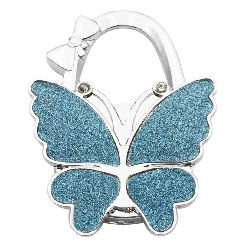 Portable Foldable Fashion Butterfly Purse Bag Table Hook Holder For Student Handbag Hanger For Home Decoration Desk Hook