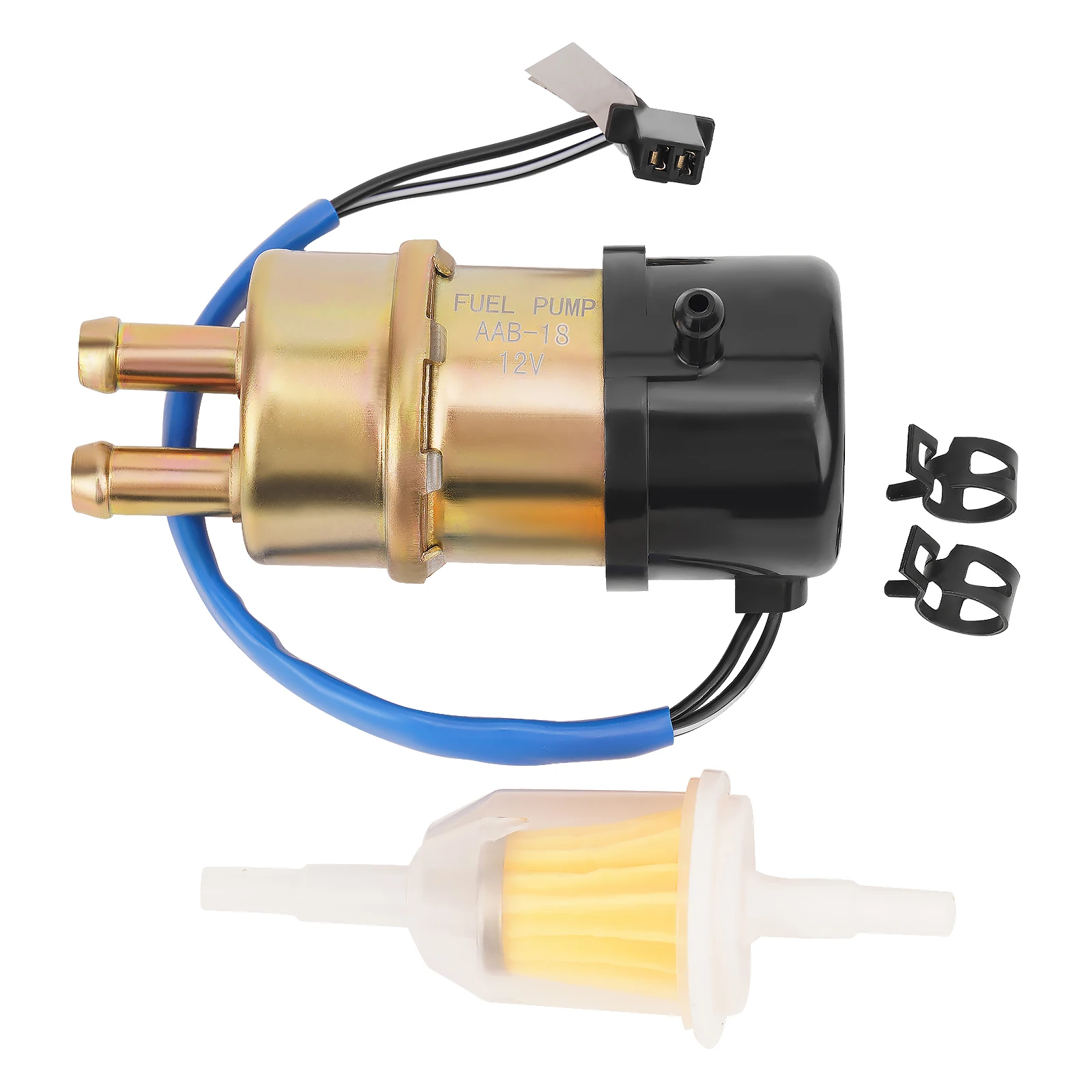 AHL 8mm Motorcycle Fuel Pump For Yamaha XVS1100 XVS650 XV535 V-Star Virago XV1000 FZR600R FZR1000 Vmax FJ 1200 VMX1200