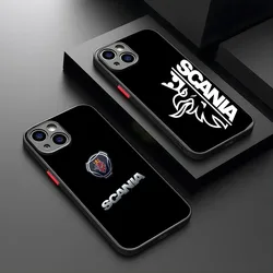 Luxury truck car s-scaniaes Car  Phone Case For iPhone 15 14 12 13 11 Pro XR XS Personalization Max Mini X 7 8 Plus matte shell