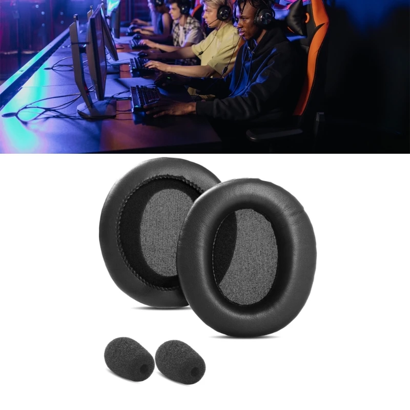 1Pair Earpads Ear Pads Cushion Earmuffs For Microsoft Lifechat LX-3000 LX-3000 Headset, High Quality Headset Accessories