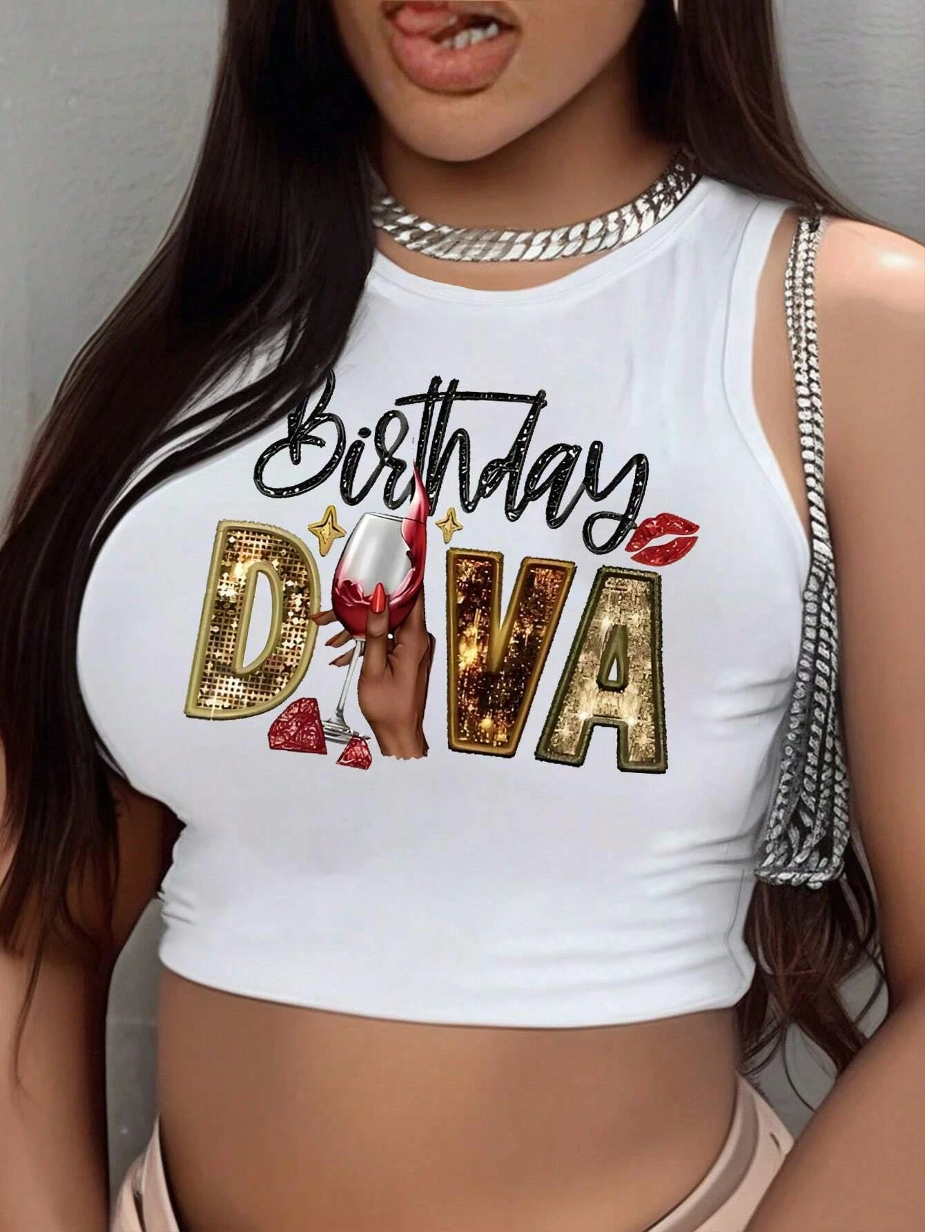 Letter Graphic Print Crop Tank Top Vest Summer Casual Fashion Short T-Shirt Sexy Hip Hop Streetwear Y2k Clothes Female Clothing