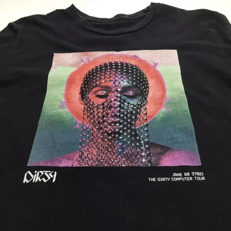 Janelle Monae Black T Shirt Cotton Full Size S 5Xl
