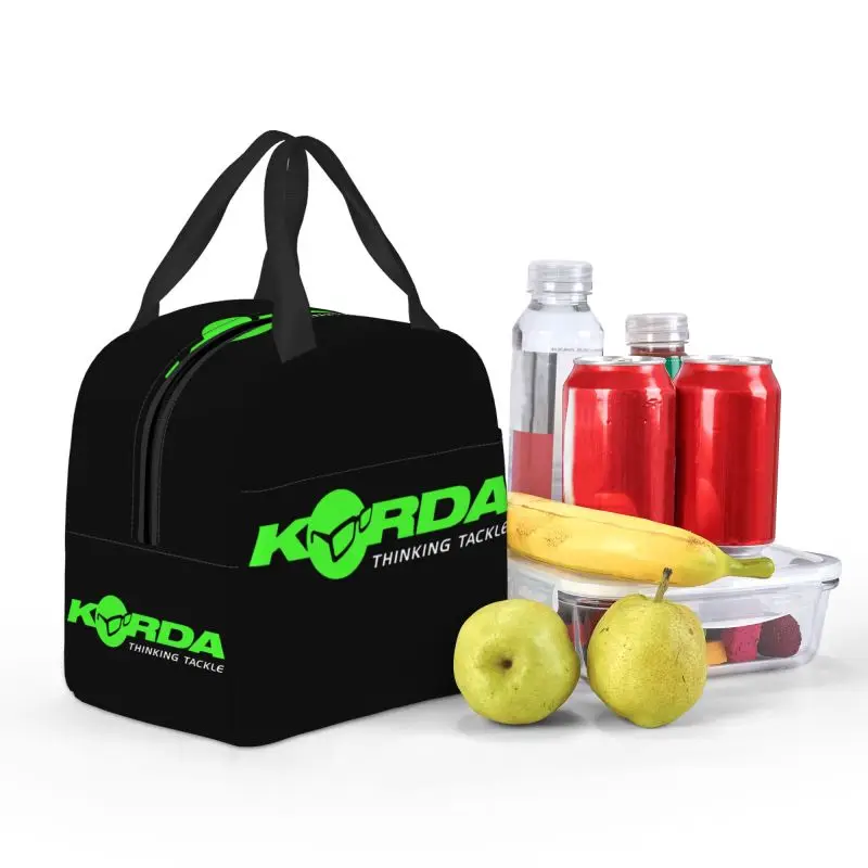 Kordas Fishing Logo Insulated Lunch Bags for Fish Carp Fisherman Gift Portable Thermal Cooler Food Lunch Box Kids School