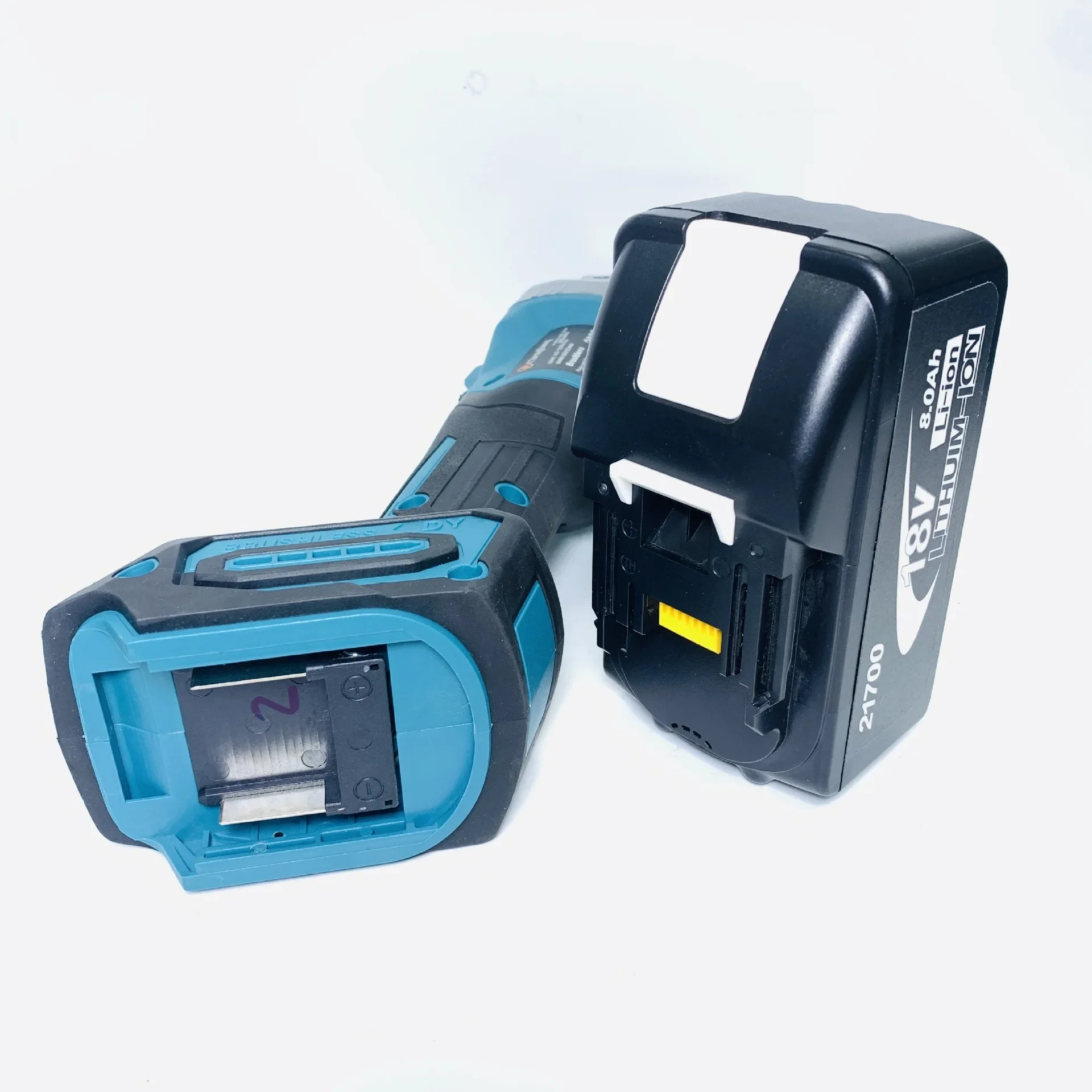 

l # High Capacity 18V 8.0Ah BL 21700 Lithium Battery Pack With USB 3A Quick Charger Industrial Lithium ion Power Tools Battery