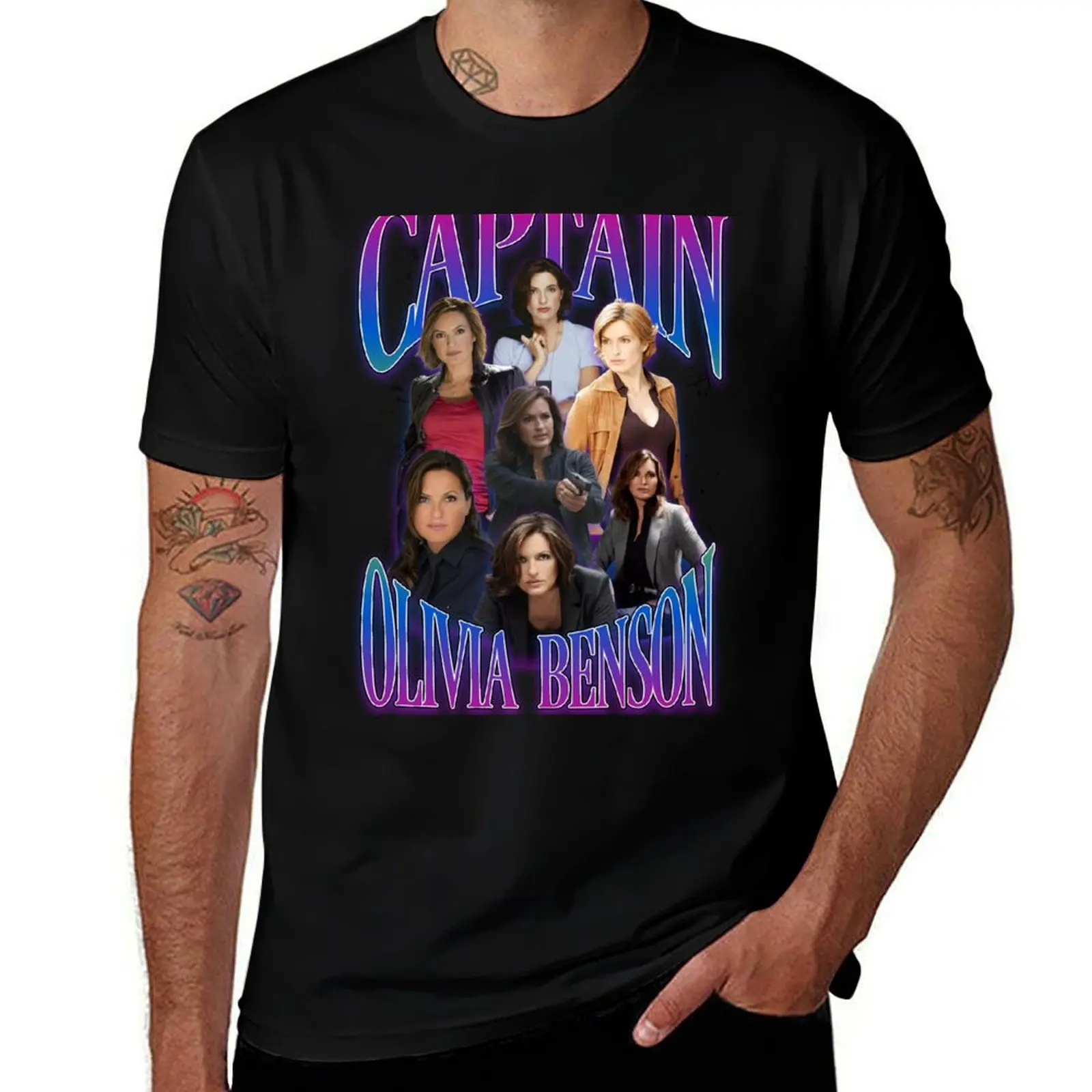 

Captain Olivia Benson T-Shirt valentines clothes customs plus sizes men workout shirt