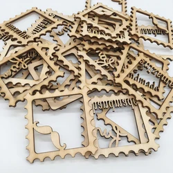 50Pcs DIY Wooden Supplies Chip Wood Slice Material Handmade Craft Ornaments Home Decoration Wedding Accessories Natural Wooden