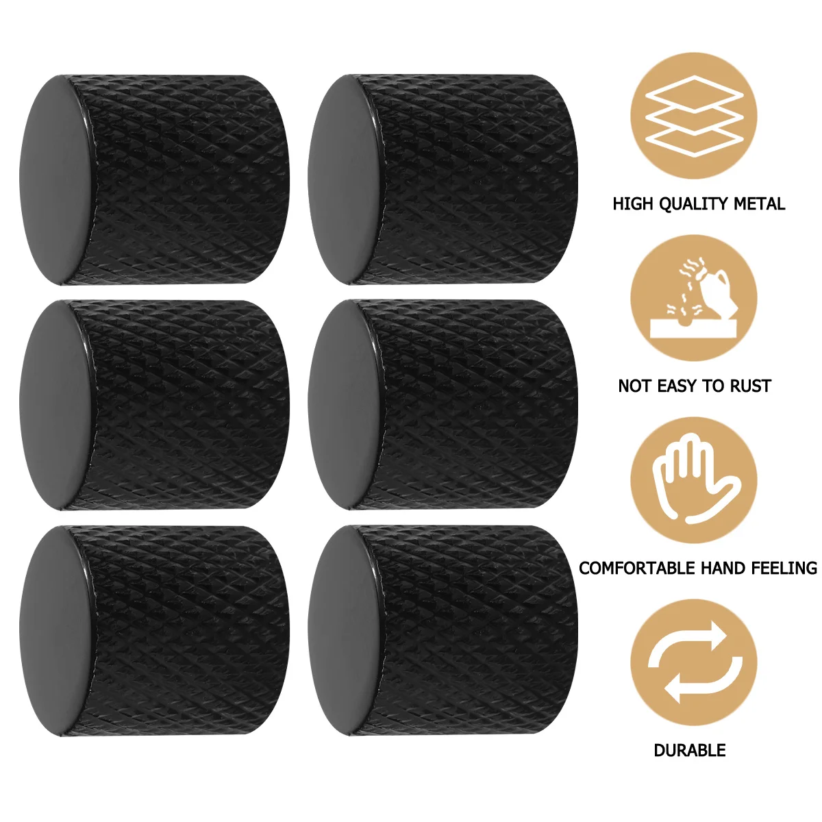 

6pcs 6Mm Electric Guitar Knob Metal Flat Tone Control For Bass Amp Replacement Durable Shaft Connector Tools Accessory