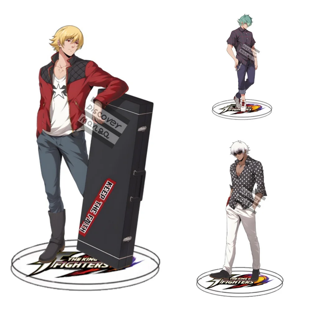 15CM Anime The King Of Fighter Boy Acrylic Stand Model Cosplay Charm Characters Ornament Accessories Goods Collection Gifts