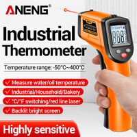 ANENG TH201 Celsius display digital infrared thermometer highly sensitive non-contact temperature measuring gun hygrometer