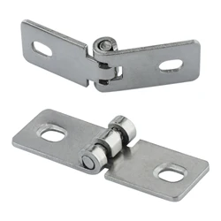 2Pcs Foldable Stainless Steel Nothing Frame Hinge Balcony Window Decorative Hinges for Wooden Wine Box Case Jewelry Gift Cabinet