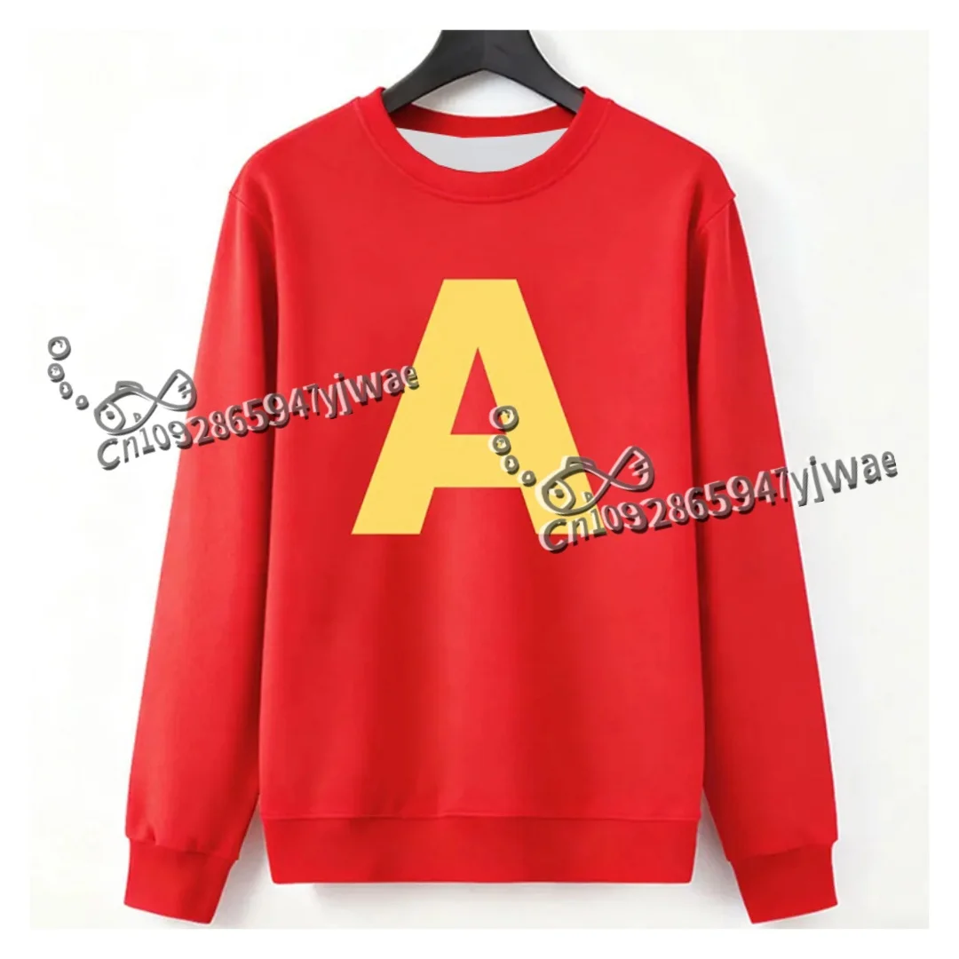 Alvin and The Chipmunks 2026Fashion Casual Sweatshirt Long Sleeve Round Collar Alvin Chipmunk Cosplay Costume Women Men Pullover
