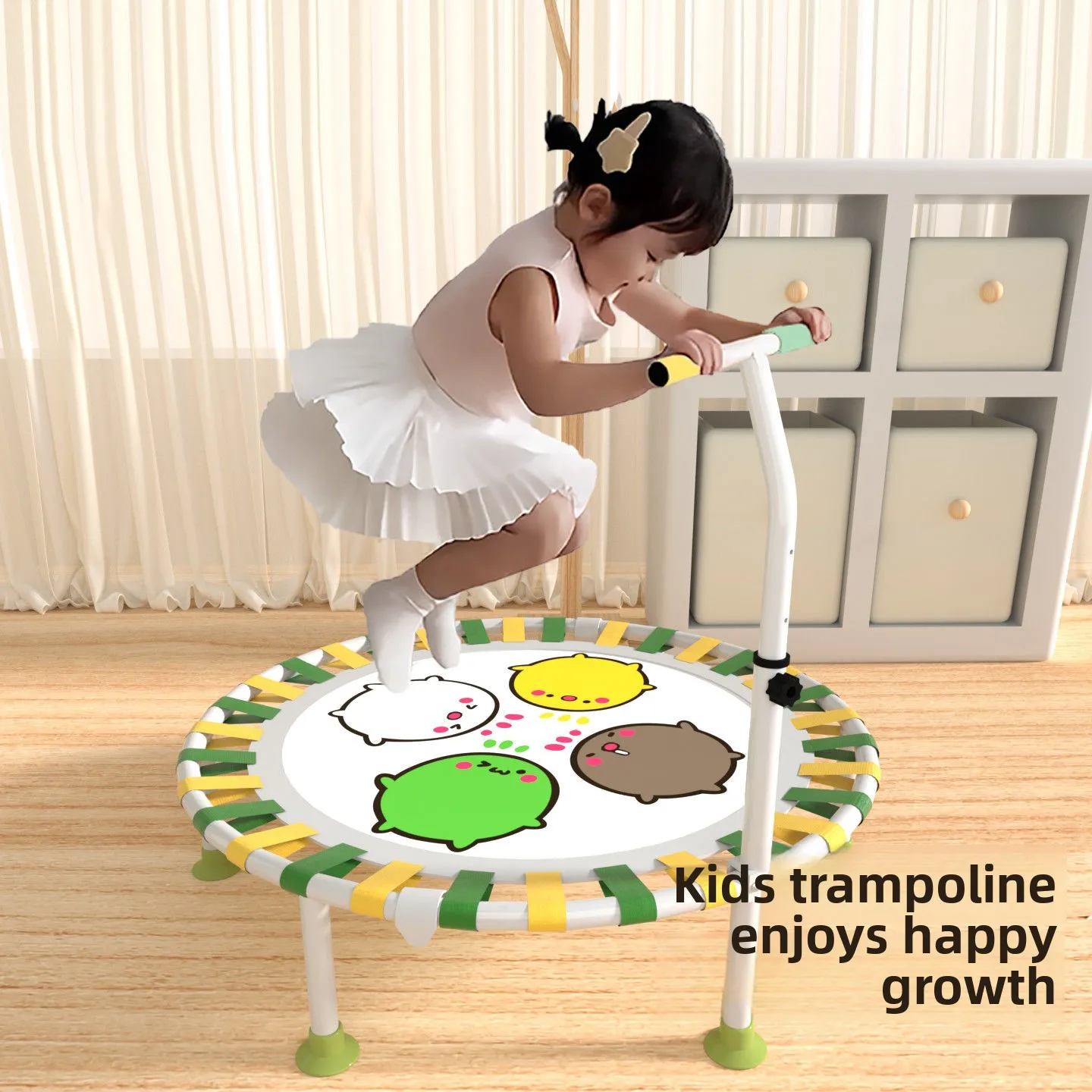 子供用トランポリン-折りたたみ式-大人用フィットネス-室内用-子供用バウンスベッド-ベビースポーツ-厚みのあるスポンジアームレスト