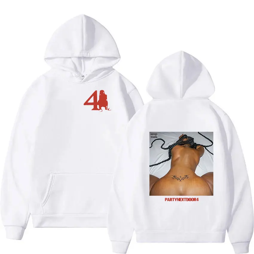 Rapper Partynextdoor Hoodie gráfico para homens e mulheres, moda Hip Hop, moletom extragrande, Y2K Vintage Pullover, Hoodies Streetwear, P 4