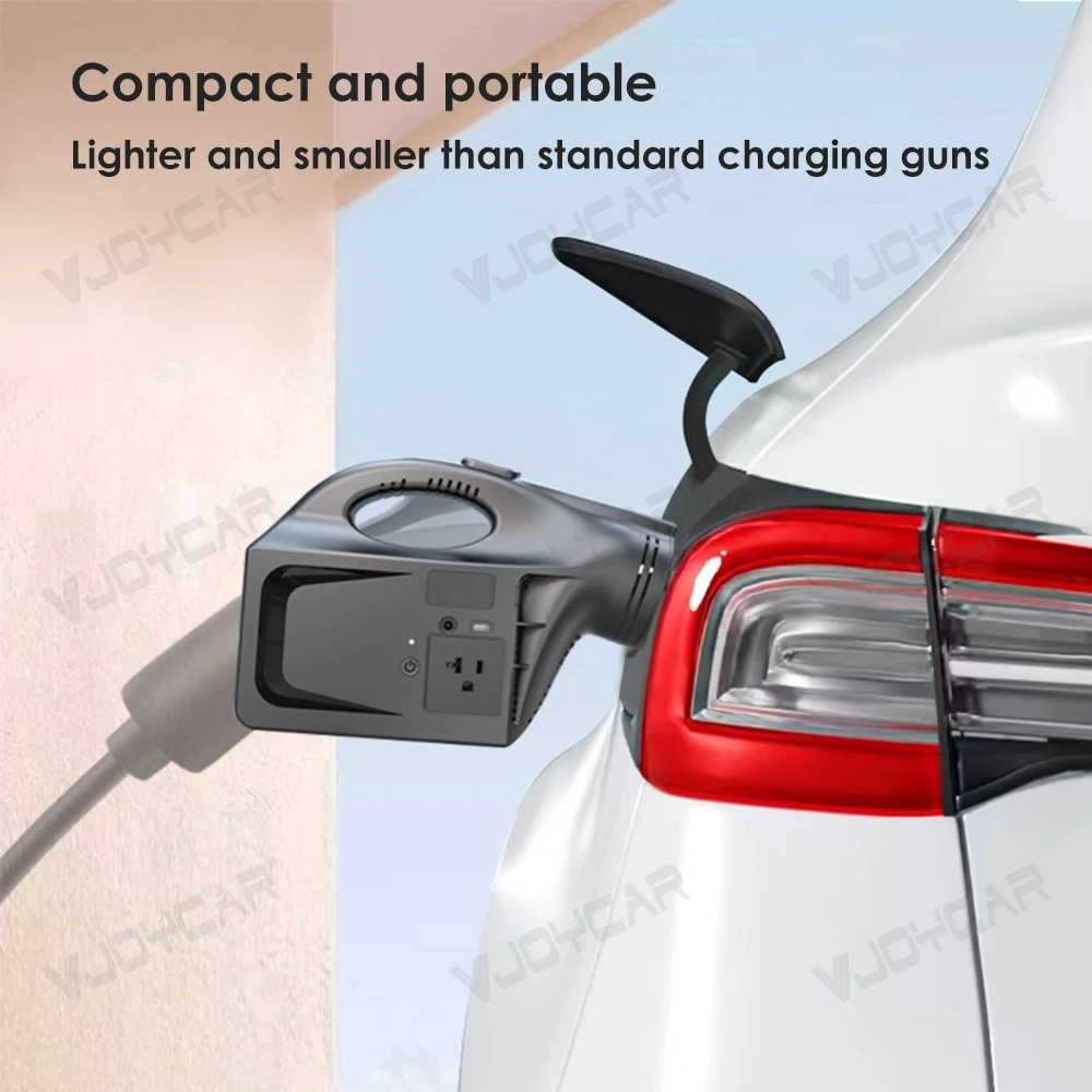 Vjoycar 4KW EU US V2L Adapter Car Power Inverter for Tesla Model 3 Y X S NACS CCS2 EV Vehicle Discharger Power Conversion view 6