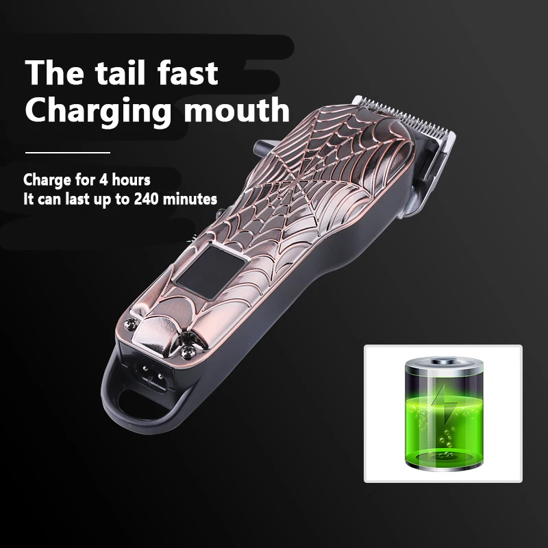 Kemei KM-2616 Professional Electric Hair Clipper In Hair Clipper Hair Salon Fast Charging LCD Digital Display Clipper