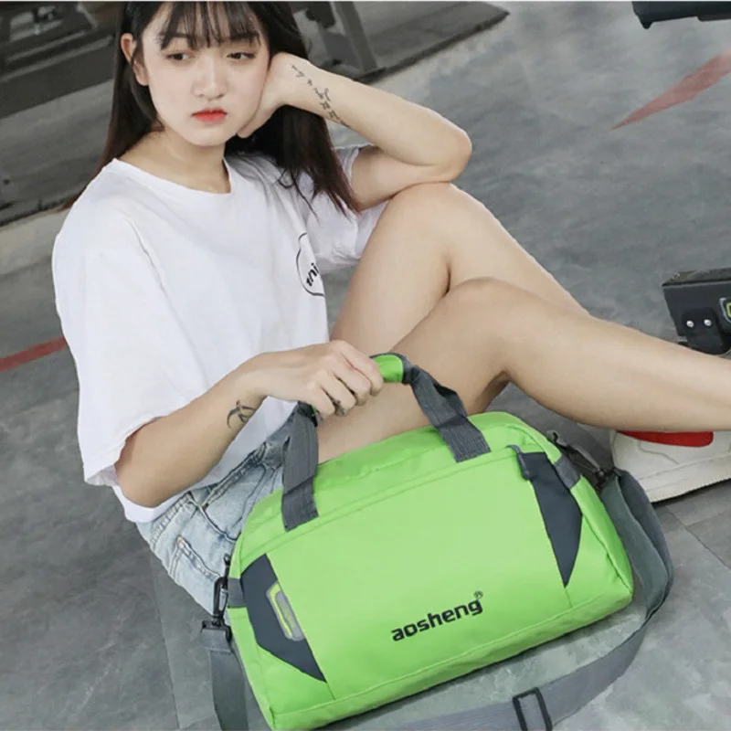 Fashion Men Women Training Gym Bag Nylon Ultralight Travel Sports Bags For Fitness Yoga Handbag Short Trip Luggage Handbag