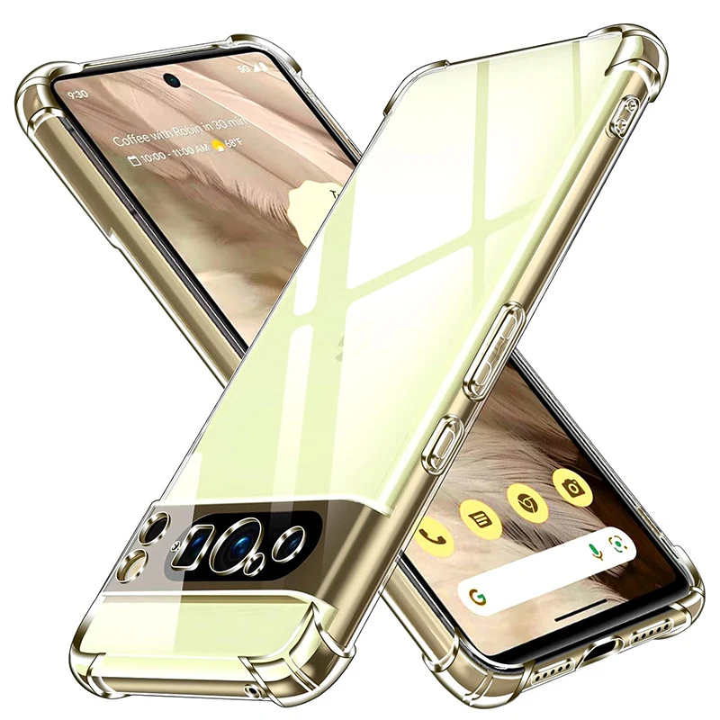 Luxuriöse stoßfeste Silikon-Soft-Hülle für Google Pixel 10 9 8 7 6 Pro 9A 8A 7A 6A XL 5GTransparente Abdeckung Shell Clear Slim – Detail 2