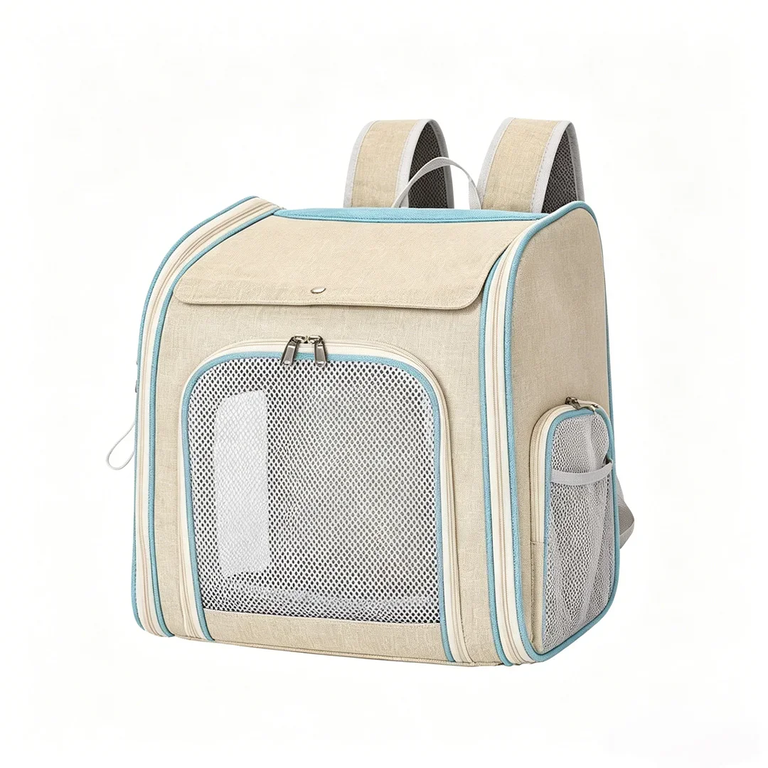 FurStarPet Carrier Backpack For Cats And Dogs Expandable Space Capsule Design With Oxford Material Rectangular Shape