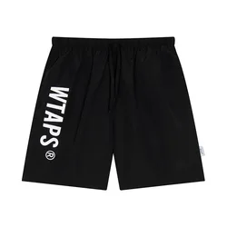 WTAPS Sports Casual Shorts for Men Japanese Style Nylon Quick Drying Drawstring Loose Jogging Shorts