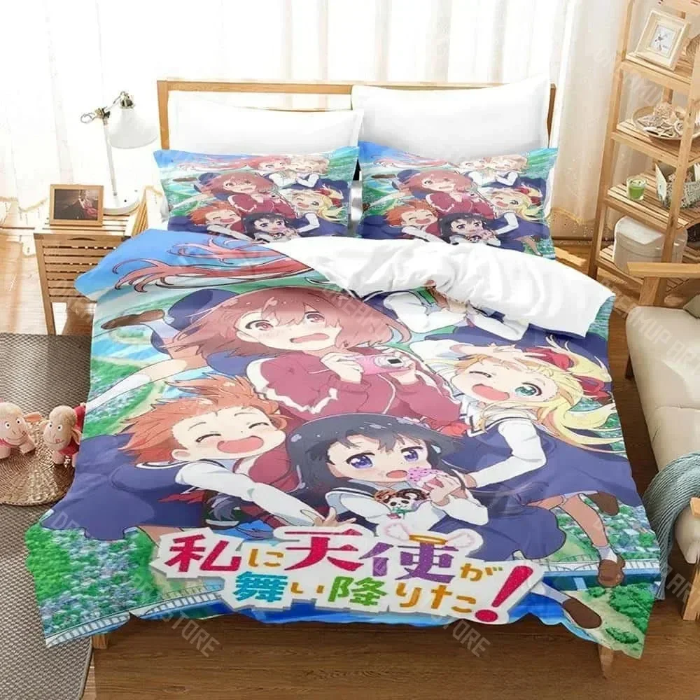 2026 3D Print Wataten! An Angel Flew Down To Me Bedding Set Single Twin Full Queen King Size Bed Set Adult Kid Bedroom Duvet Cov