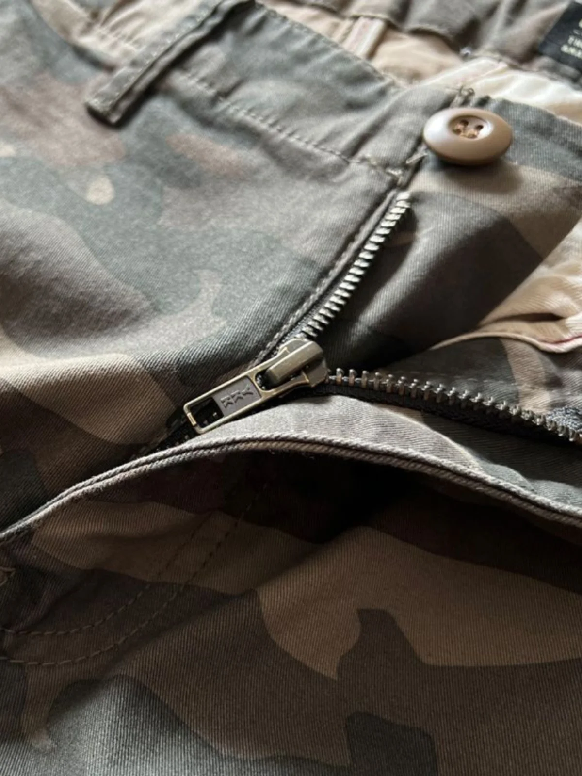 IT Ins السراويل العمل المموهة للرجال الأمريكية الرجعية الوزن الثقيل القطن الخالص Waed فضفاض مستقيم عارضة السراويل #4