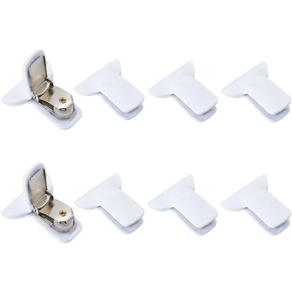 

8 Pcs Padded Comforter Clips White Padded Clips Metal Duvet Clips Blanket Fasteners Bedding Secure Comforter Preventing