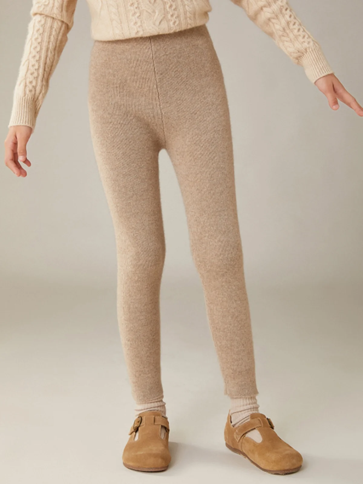 100% Cashmere Children's Thermal Pants Winter Warm Underwear for Kids Boys Girls Small Children Middle Children Base Layer Tr...