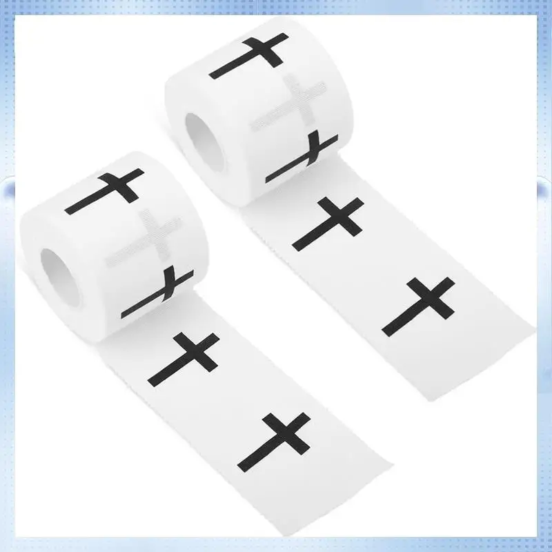 

ABHQ-Christian Athletic Tape, 23Ft Serrated Edges Skin-Friendly Cotton Sport Wrist 2 Roll