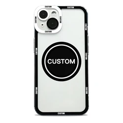 Custom Personalized TPU Phone Case for IPhone 15 14 7 8 Plus 11 12 13 Pro XS MAX XR Cover Customized Picture Name Photo