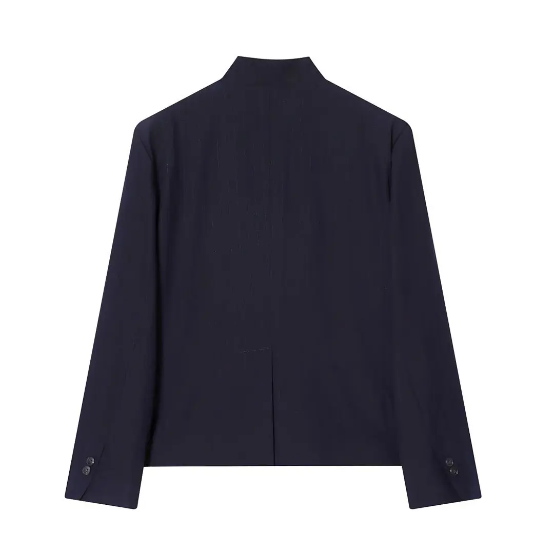 Maxdutti Minimalist Women's Elegant Striped Jacket Pants Woman Clothes Pant Sets New Two Piece Set Women's Suit Ropa Mujer
