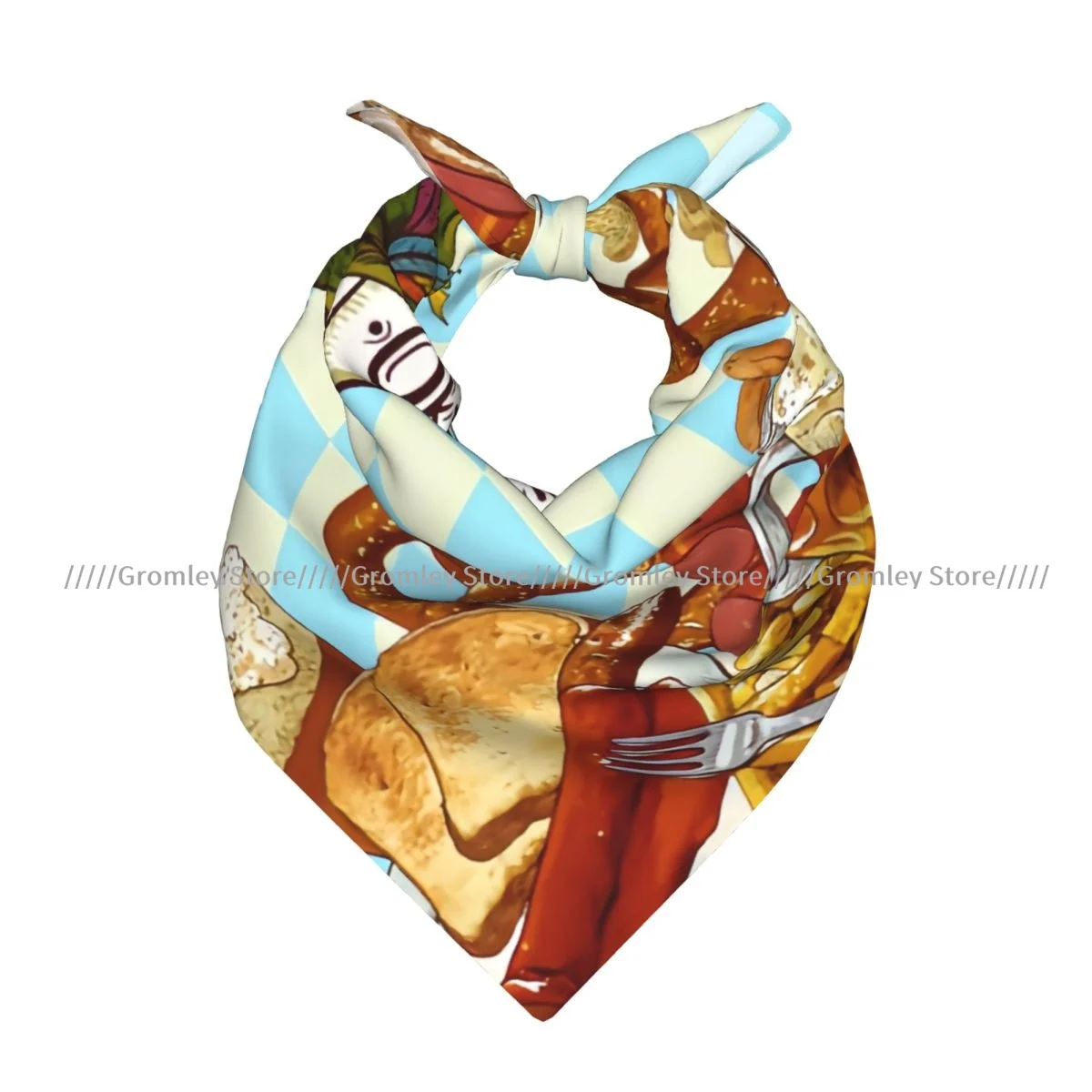 Square Scarf Women Oktoberfest Celebration With Beer Bandana Headscarf