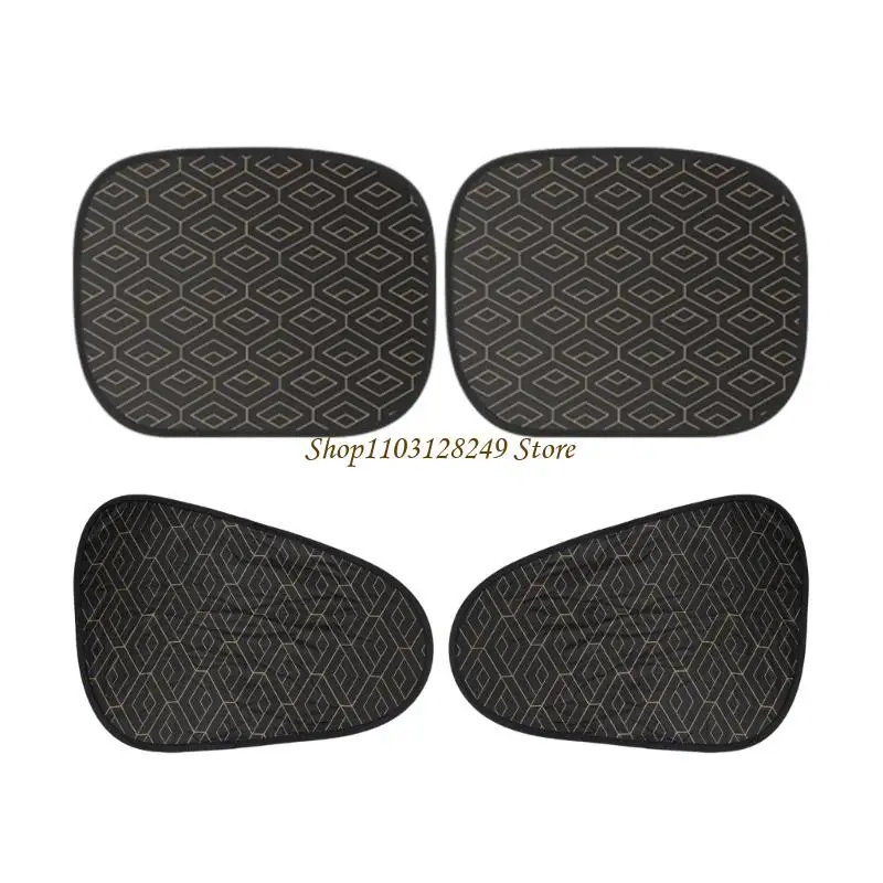 N5KD 2PCS Universal Car Window Sunshade Blocks UV Rays Prevents Glares Driving