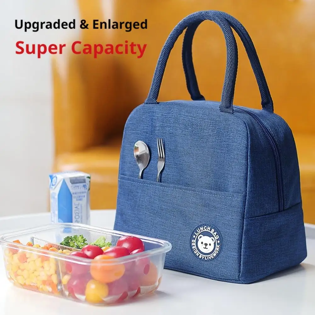 Lunch Bag Reusable Insulated Thermal Bag Women Men Multifunctional 8L Cooler and Warm Keeping Lunch Box Leakproof Waterproof