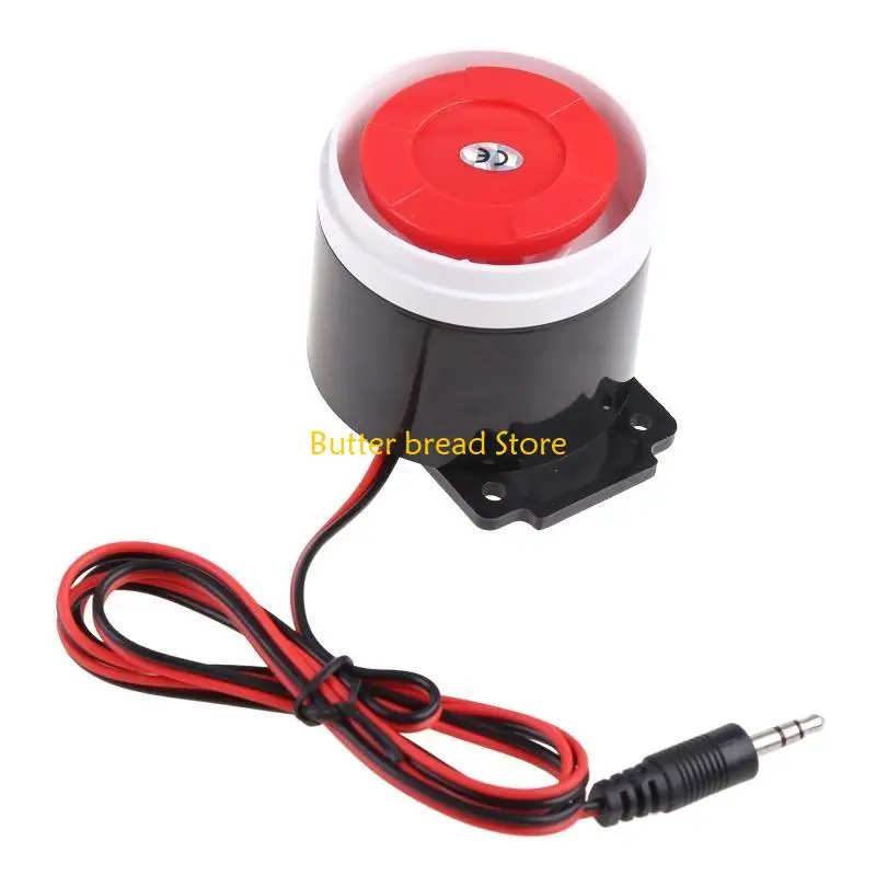 W89C متعددة الوظائف لـ 12V سلكية SOUN MINI SOUND تحذير الإنذار الجرس 120DB للشركة أمن الجدار MOUNTE