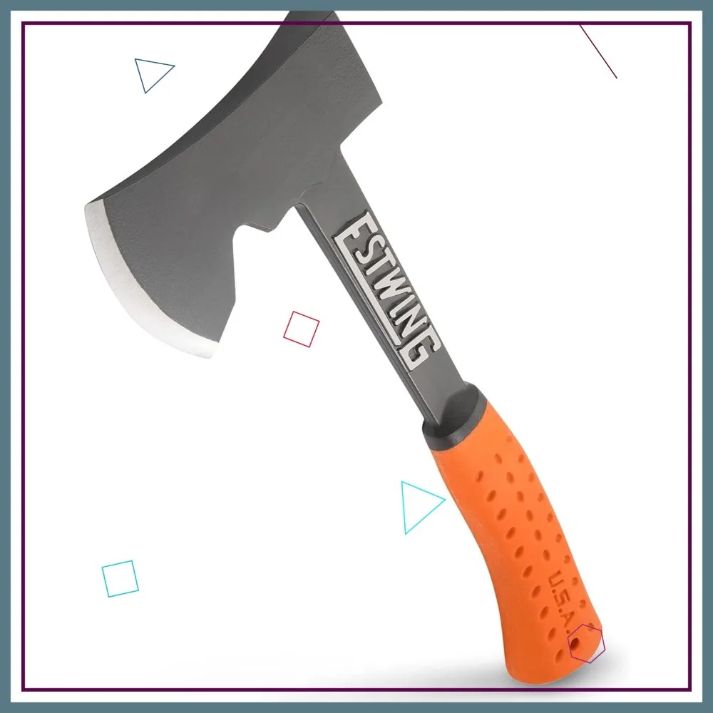 قبعة تخييم مقاس 14 بوصة مع فولاذ مزورة وقبضة تخفيض الصدمات لتقطيع الخشب في الهواء الطلق