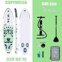 FunWater Standing Cruise Paddleboard Thick Inflatable Portable Racing Paddle-board Luer Fishing Doing Yoga Standing Paddle Board