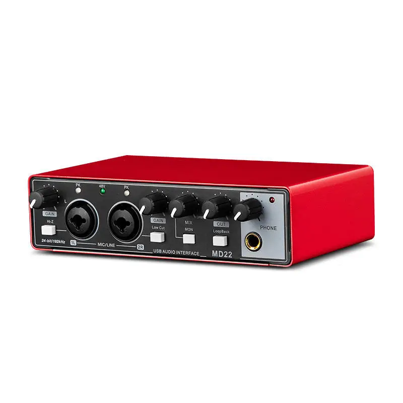 

External professional sound card USB computer free drive, live broadcast Karaoke musical instrument recording and arranging