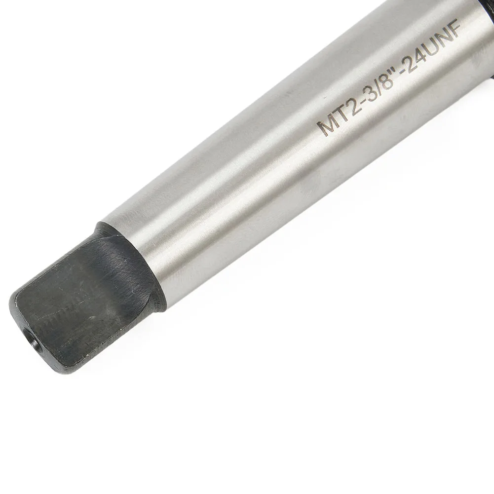 2MT Shank To 3/8-24 Threaded Drill Chuck For Arbor Hardened Tool Steel For For Morse Taper MT2 Adapter CNC Milling Machine Acces