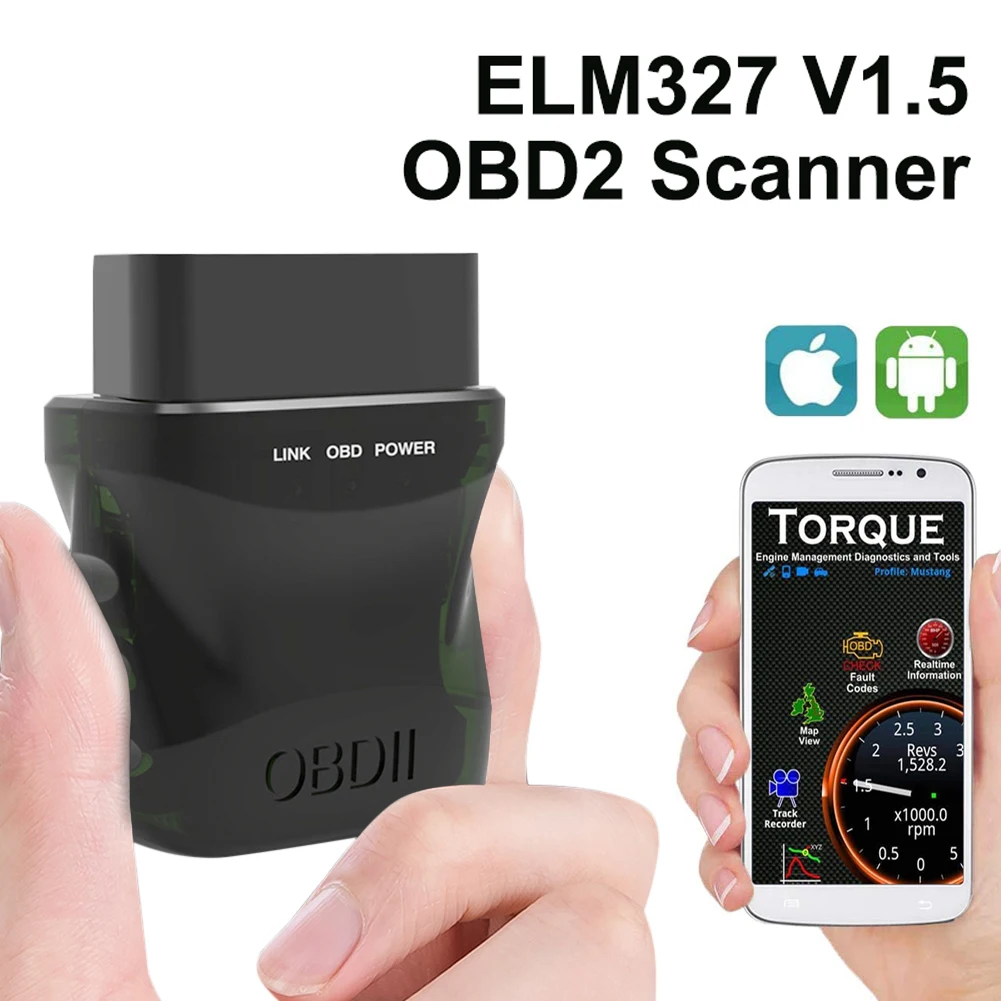 

ELM327 V1.5 OBD2 сканер Bluetooth 4,0 OBD2 автомобильный диагностический инструмент OBDII устройство считывания ошибок двигателя беспроводной для IOS Android ПК