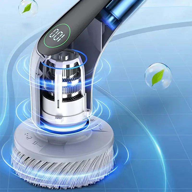 FirmHome StoreElectric Cleaning Brush Multifunctional Home Bathroom Toilet Floor Tile Kitchen Long Pole Brush