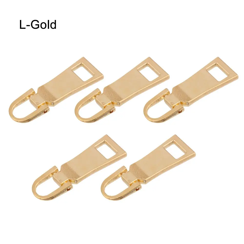 

5pcs Bag Suitcase Zipper Repair Kit Detachable Metal Zipper Head Metal Zip Zipper Pull Zipper Slider