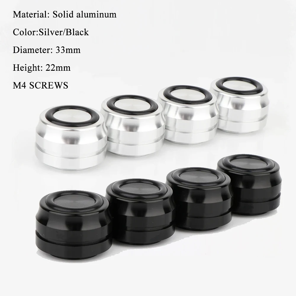 4 шт., 33*22 мм, динамик, алюминиевый сплав, подставка для усилителя, шипы, дисплей, проигрыватель компакт-дисков, компьютер, ЦАП, основание машины, ножки