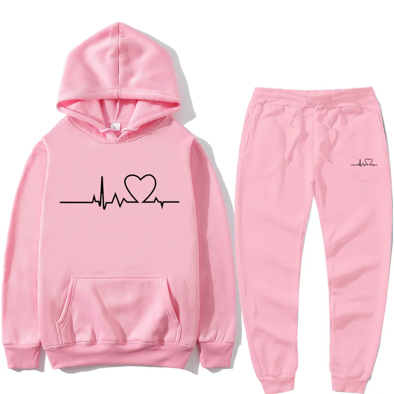 Completi da uomo giacche Casual con cappuccio moda uomo Set caldo tuta abbigliamento sportivo felpe con cappuccio + pantaloni Set cappotto giacca