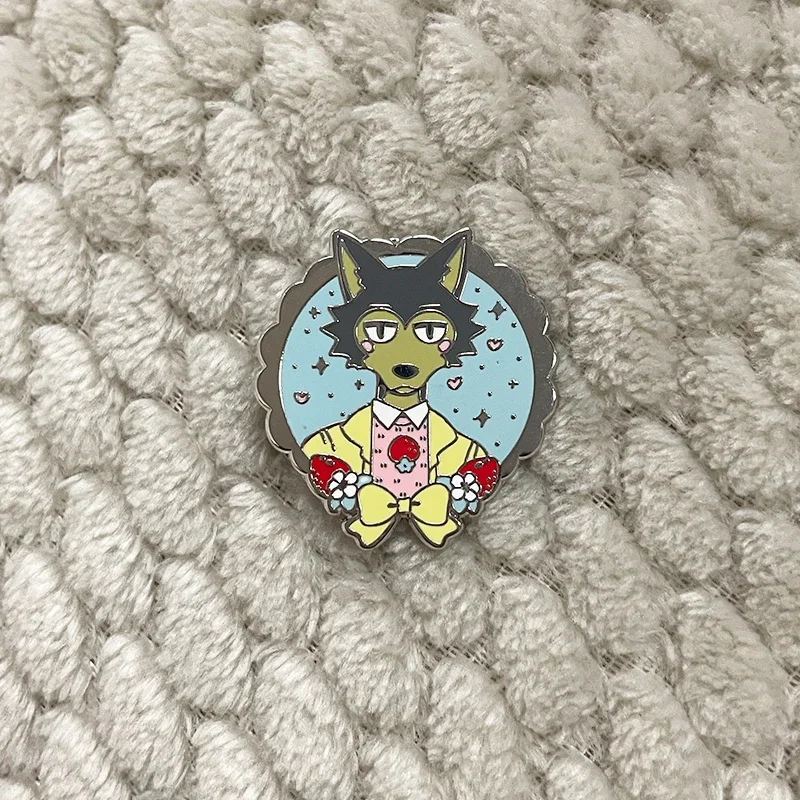 Legoshi A Mild-mannered Male Gray Wolf Enamel Pin Fantasy Beastars Anime Brooch  Badge Fashion Jewelry