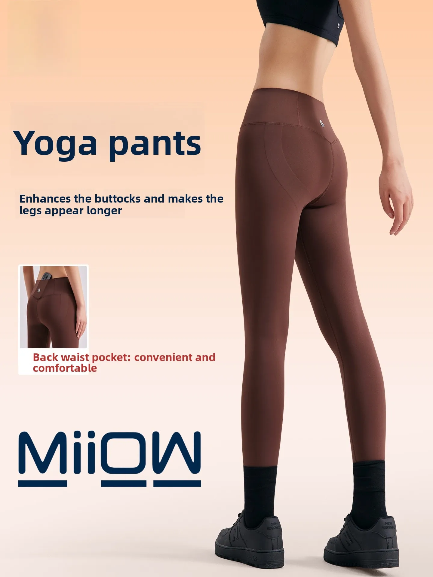 

High Waist Yoga Pants Women's Spring New Sle ket ark Skin Fitn Sports Boting Trousers Abdomen a Pilates