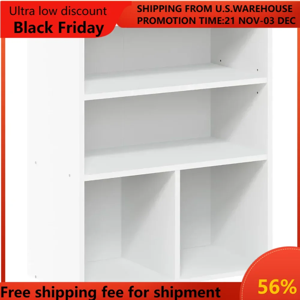 Pasir 3 Tier Display Bookcase, White comodas con cajones  glass cabinet  muebles de baño  cajonera