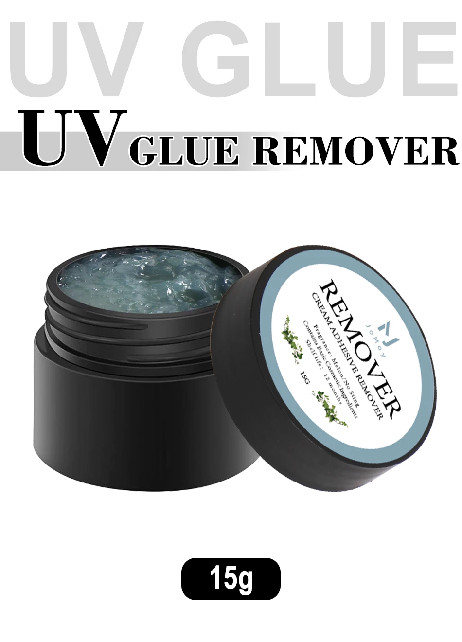 JOMAY 15g Wimpernverlängerung Kleberentferner Falsche Wimpern Make-up-Entferner Werkzeug Falscher Wimpernkleber Entferner Professioneller UV-Kleber – Detail 1