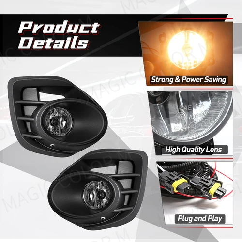 Imagen 2 del producto DLAA-faros antiniebla para coche Mitsubishi Lancer, luces de circulación diurna, faros de parachoques delantero DRL, cubiertas de luz diurna, cables, 2015, 2016, 2017